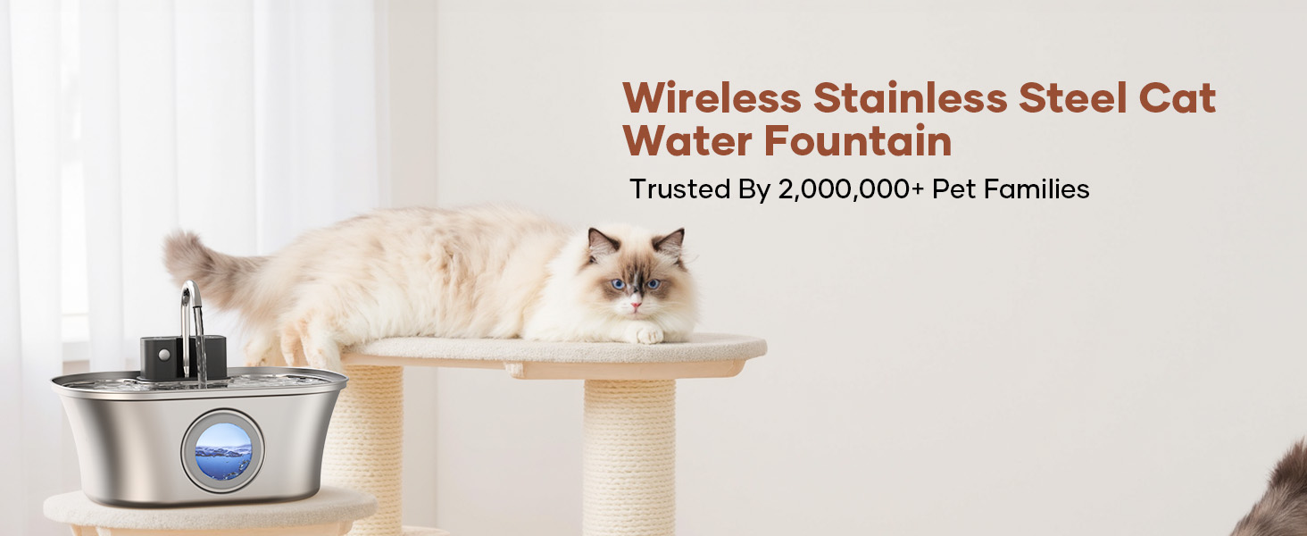 wireless cat water fountain
