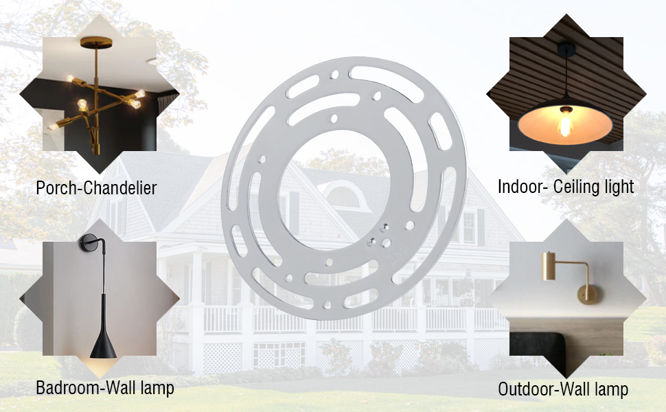 JOESA 4 Inches Diameter Light Fixture Mounting Bracket