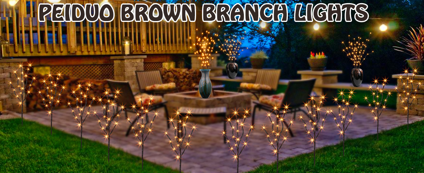 PEIDUO BROWN BRANCH LIGHTS