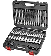 CARBYNE Master Hex & Torx Bit Socket Set, 84 Pieces | SAE & Metric - S2 Steel Bits, Chrome Vanadi...