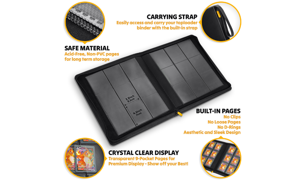 X PRO Toploader Binder Holds 252 Toploaders 20