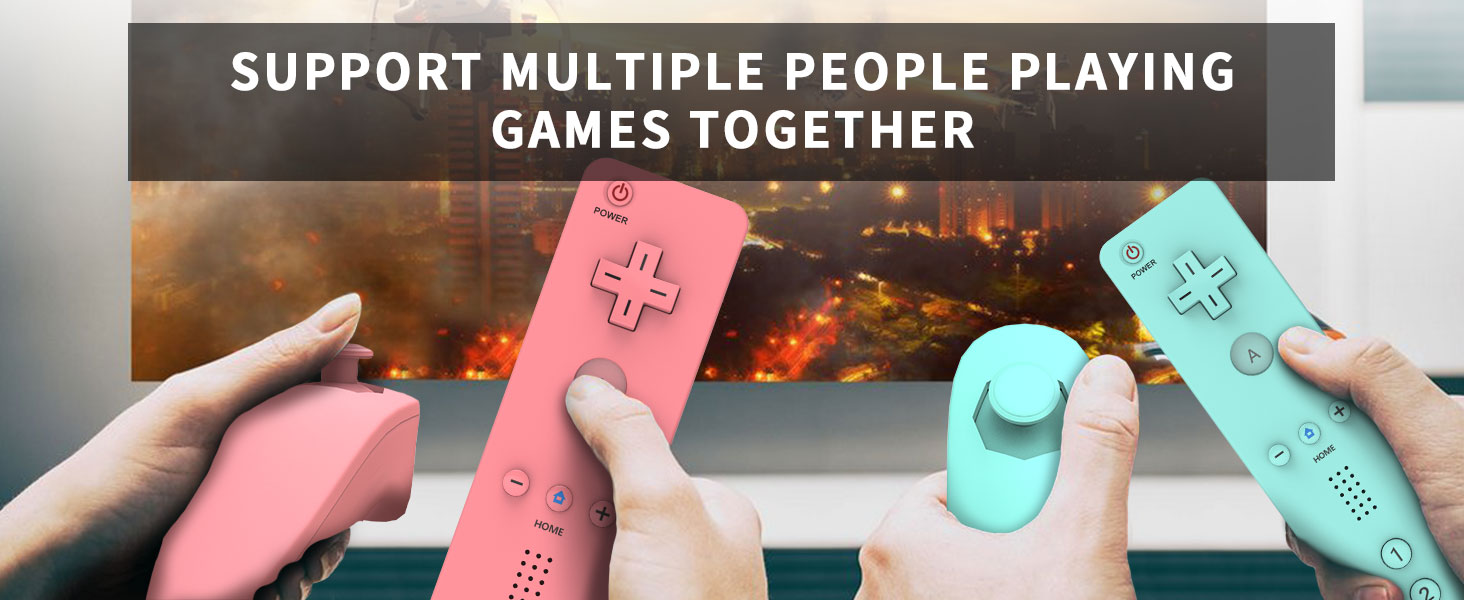 KDYGPDCT 2 Pack Wii Remote with Nunchuck,Wii Controller