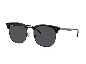 Amazon.com: Ray-Ban RB4418D 673487 56MM Black on Black/Dark Grey