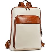 BOSTANTEN Leather Laptop Backpack for Women 15.6 inch Computer Bag Travel Work Daypack Large Size...