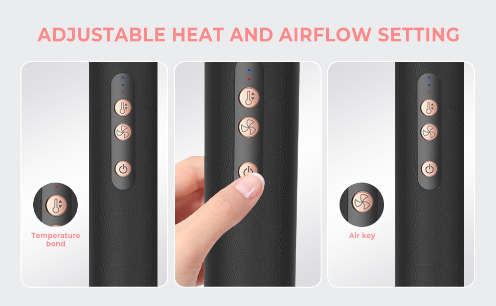 7 In 1 Hair Dryer Brush Hot Air Brush Set, 110000 rpm HighSpeed Ionic Hairdryer with Hair