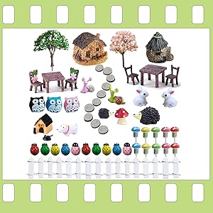 55 PCS Fairy Garden Accessories