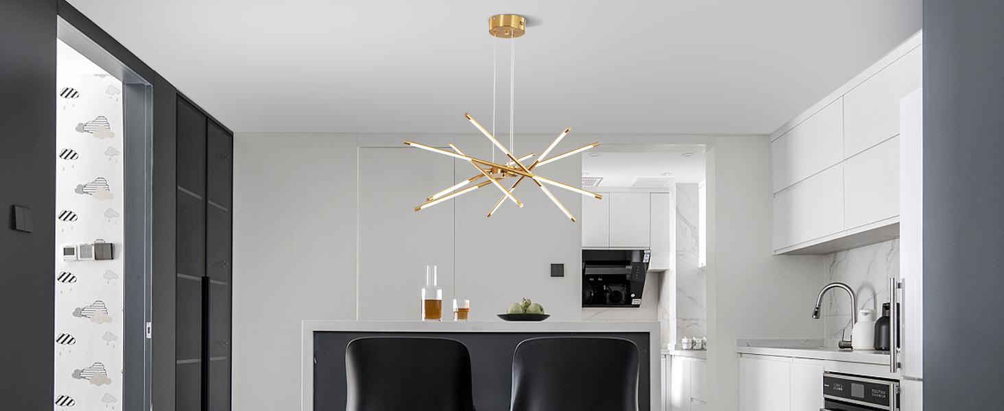 Pendante de lustre moderne du milieu du siècle