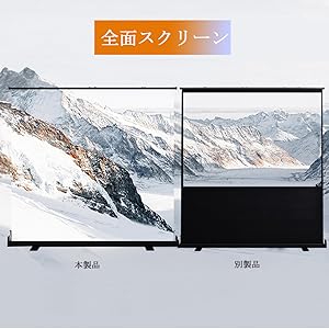 Amazon.co.jp: CTYUK 床置き プロジェクタースクリーン 自立式