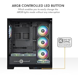 Defender ZX7 (Black) - ARGB Controlled LED Button