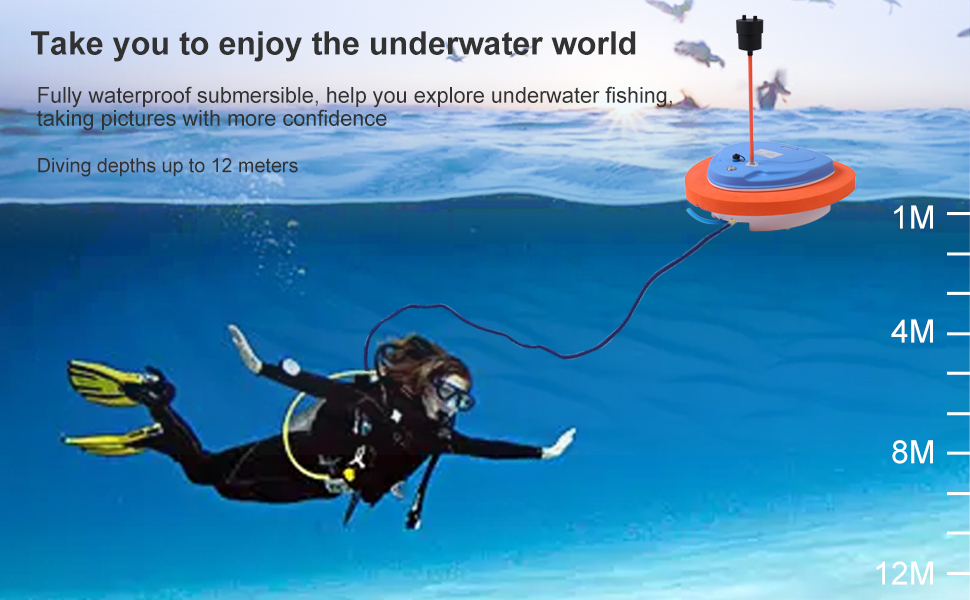 TUXING Diving Ventilator, 5 Hour Waterproof Portable