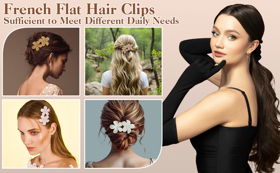 flat hair clips for women