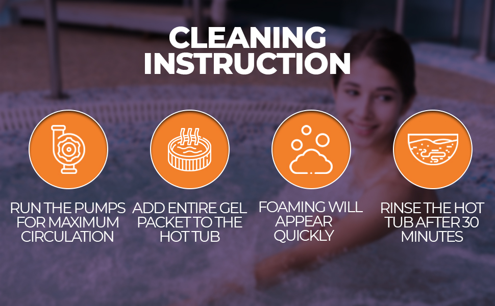 AhhSome Hot Tub Cleaner Sachet Value Pack Clean Pipes