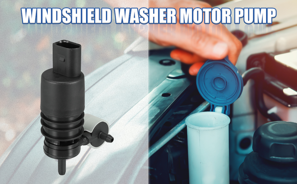 ACROPIX Windshield Washer Motor Pump Fit for VW Golf Jetta