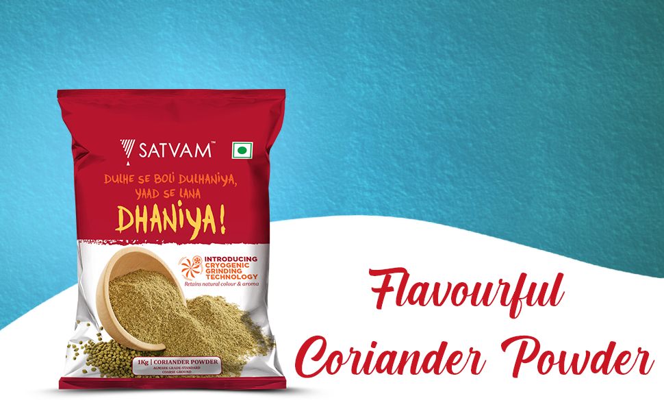 Satvam Coriander Powder, 1 KG Dhaniya Powder Dhana Powder