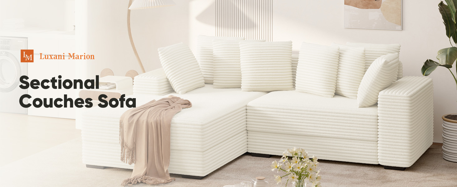 Luxanimarion 111‘’ Cloud Sectional Couc