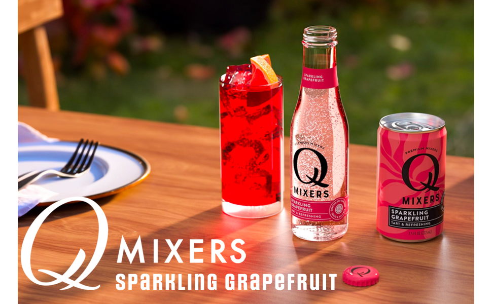 Q Mixers Sparkling Grapefruit, Premium Cocktail Mixer Made