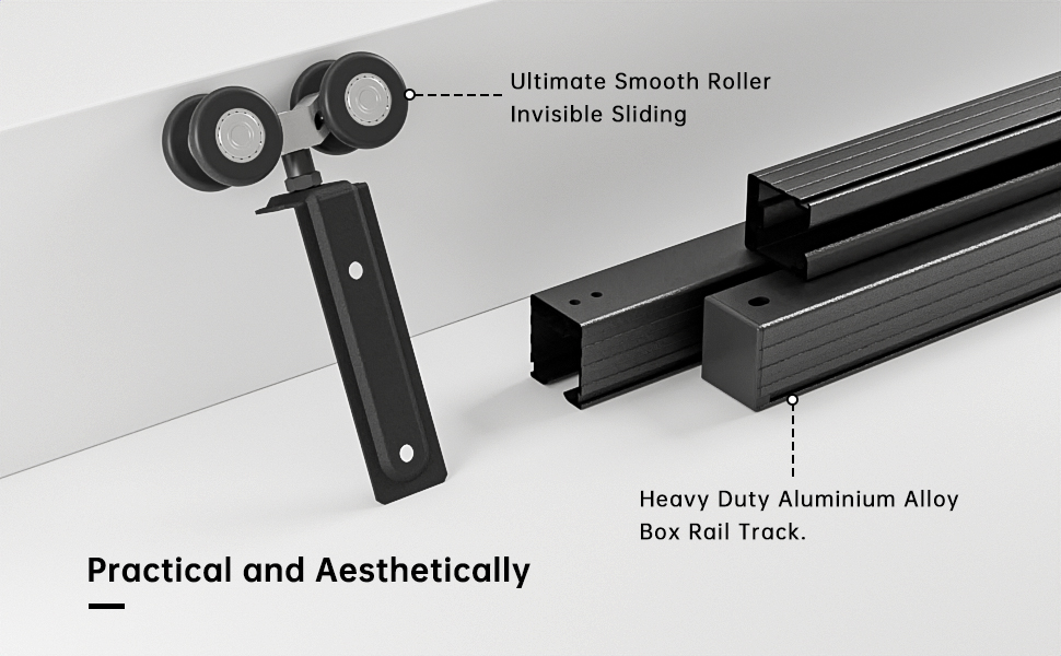 box rail sliding barn door hardware kit