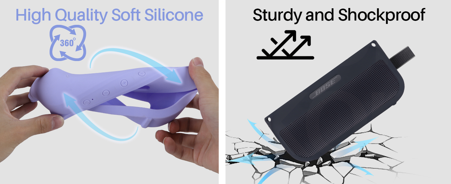 Lebakort Silicone Cover Compatible with Bose SoundLink Flex