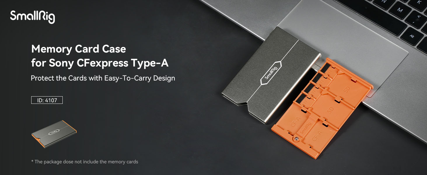 SMALLRIG SD Card Holder Memory Card Storage Case 8 Slots for 2 SD Cards