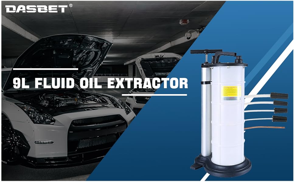DASBET 9L Manual Fluid Extractor Engine Oil Coolant Brake Bleeder