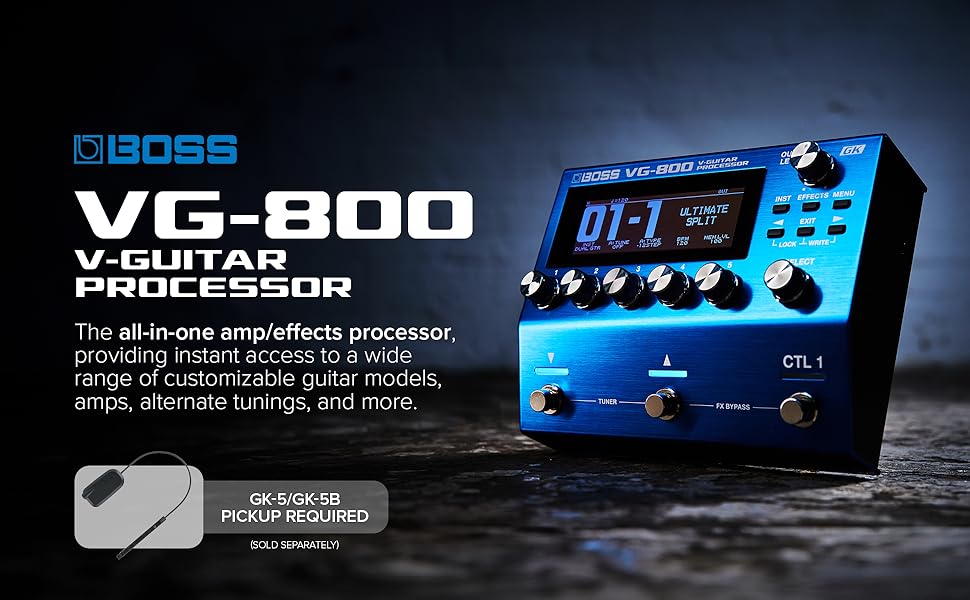 Amazon.com: Boss VG-800 V-Guitar Processor for Guitar and