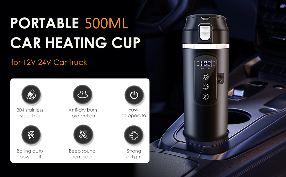 كوب تسخين محمول للسيارة