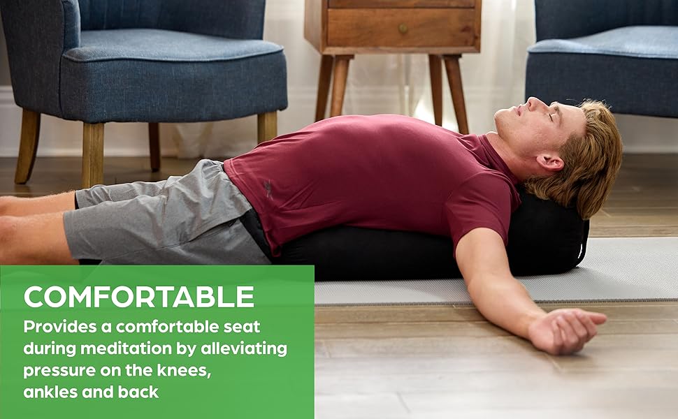 Provides a comfortable seat during meditation