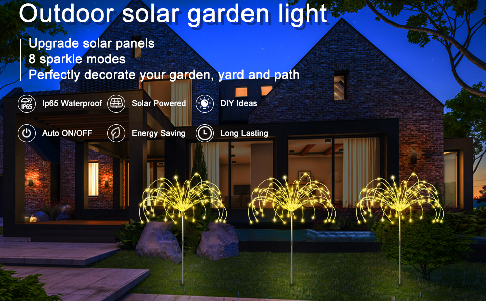 solar firework lights