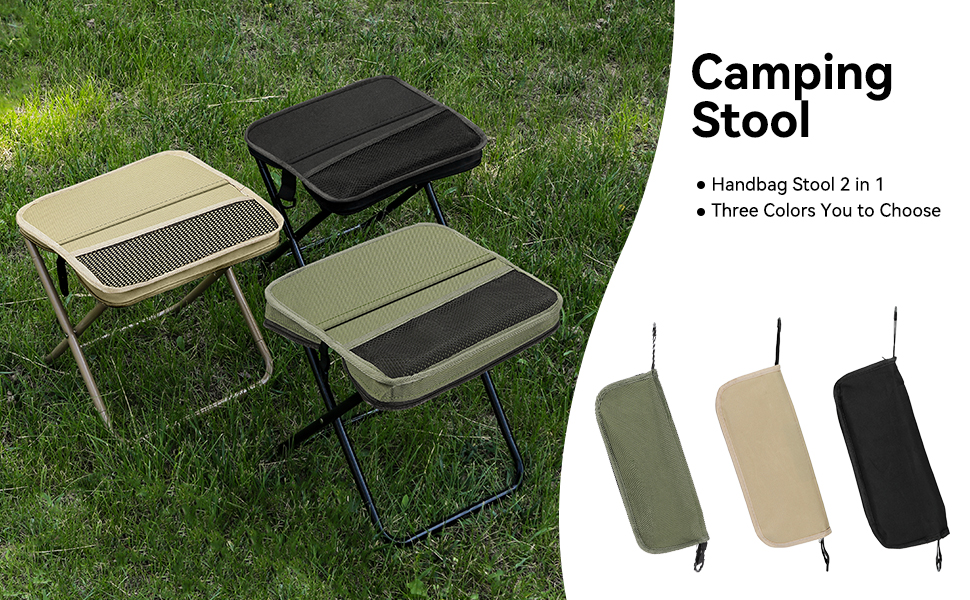 folding collapsible portable camping telescopic fishing stool chair