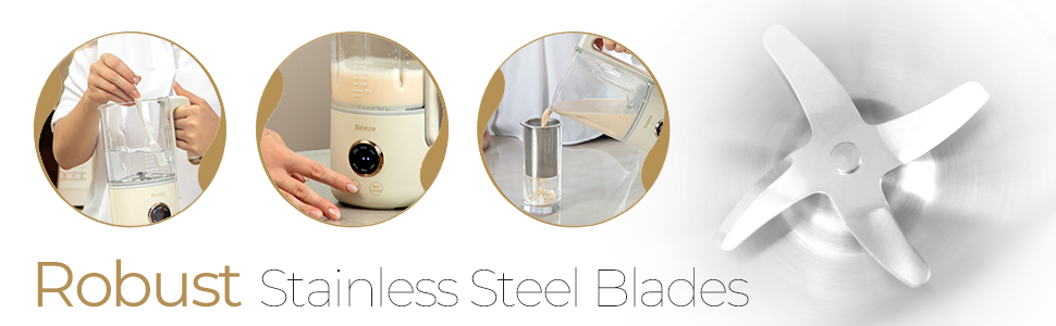 Robust Stainless Steel Blades