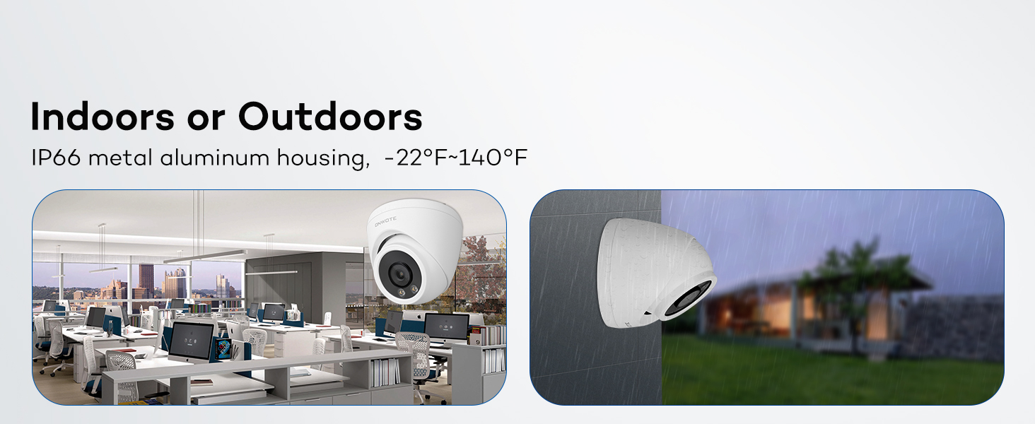 onwote poe nvr security camera system 4k wired ip 8 channel 4 outdoor home audio camaras seguridad