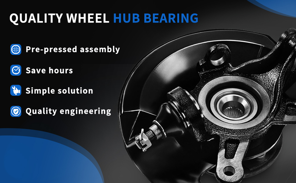 Amazon.com: Front Left Complete Wheel Hub Bearing Steering