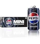 Pepsi Zero Sugar, 7.5 Ounce Mini Cans, 10 Pack