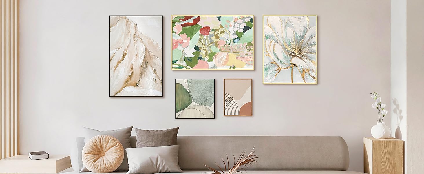 FOLKOR Wood Canvas Frame for 12x16 Oil Paintings, Finished