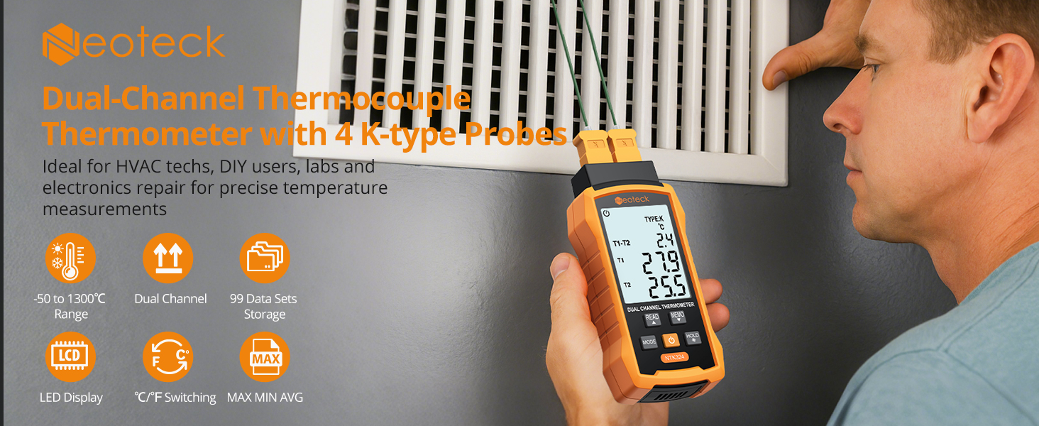 Digital Thermocouple Thermometer