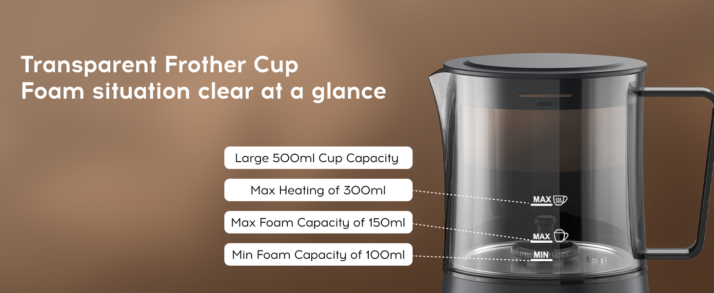 electric milk frother 4 in 1