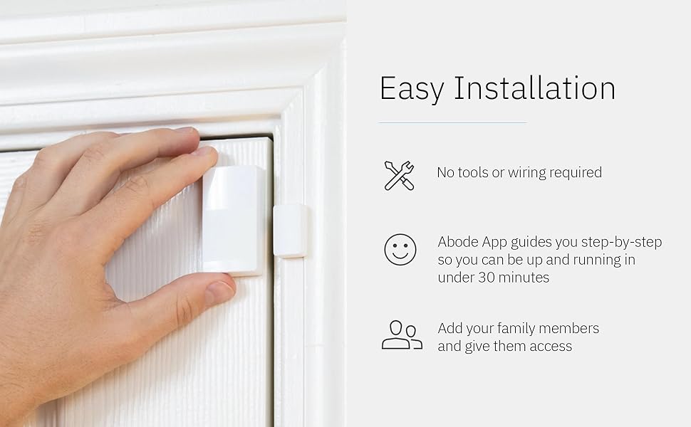 Abode 8 Piece Wireless Smart Security System Works with