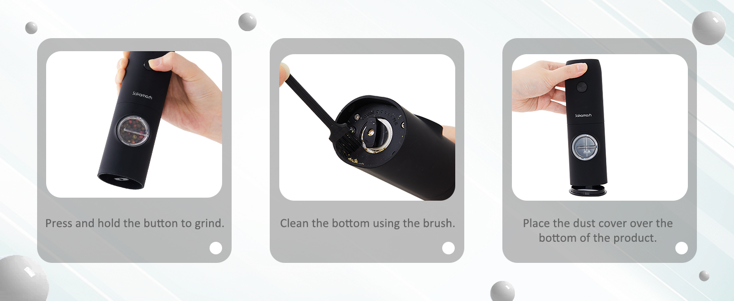 electric salt and pepper grinder