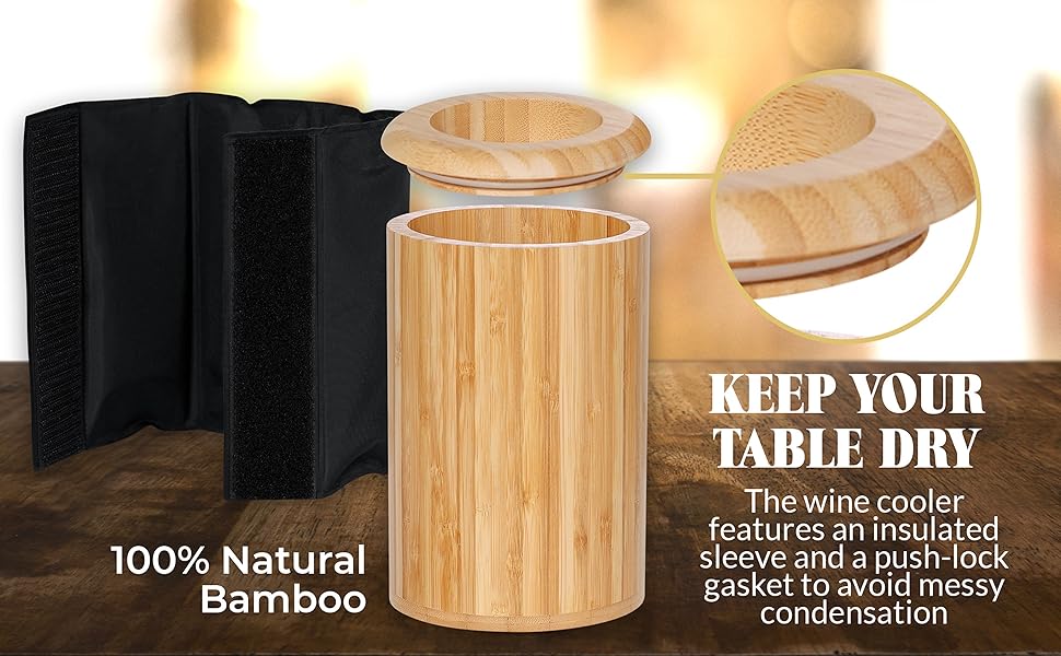 Homeries Wine chiller with Sleeve for Beverage and Liquor