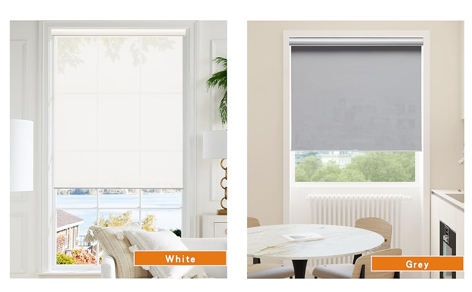 Persilux Custom Size Cordless Solar Roller Windows Shades
