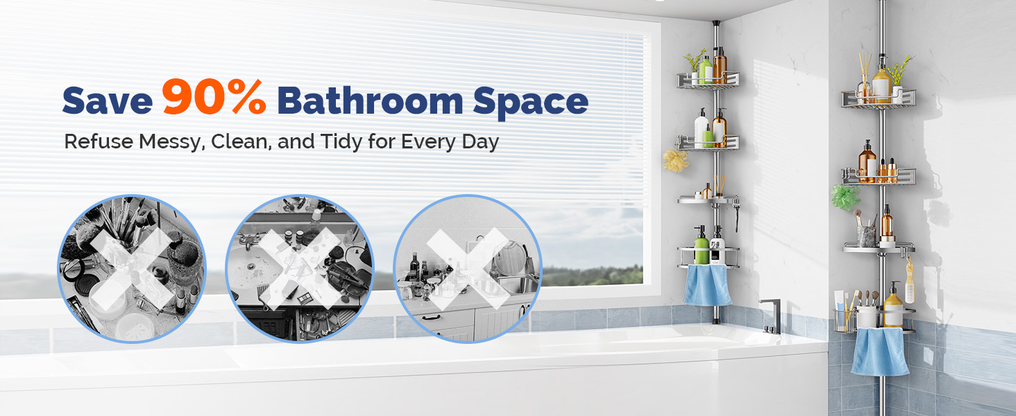 corner  shower caddy