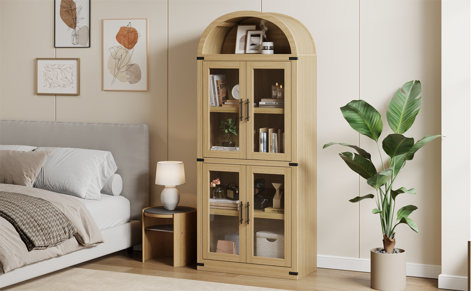arched bookcase