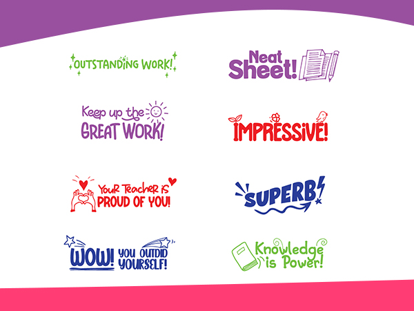 pre inked stamps for teachers elementary fun stamps small stamps for kids fish stamp ink stamper