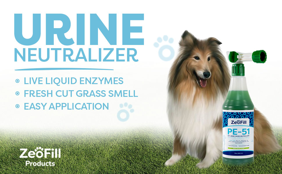 PE51 ZEOFILL Pet Odor Eliminator Trio of 32 oz Bottles & 2 nozzles