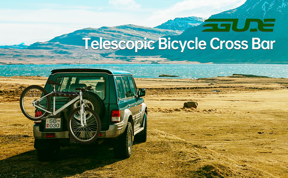 GUDE Adjustable Telescopic Bicycle Cross Bar, Bike Rack