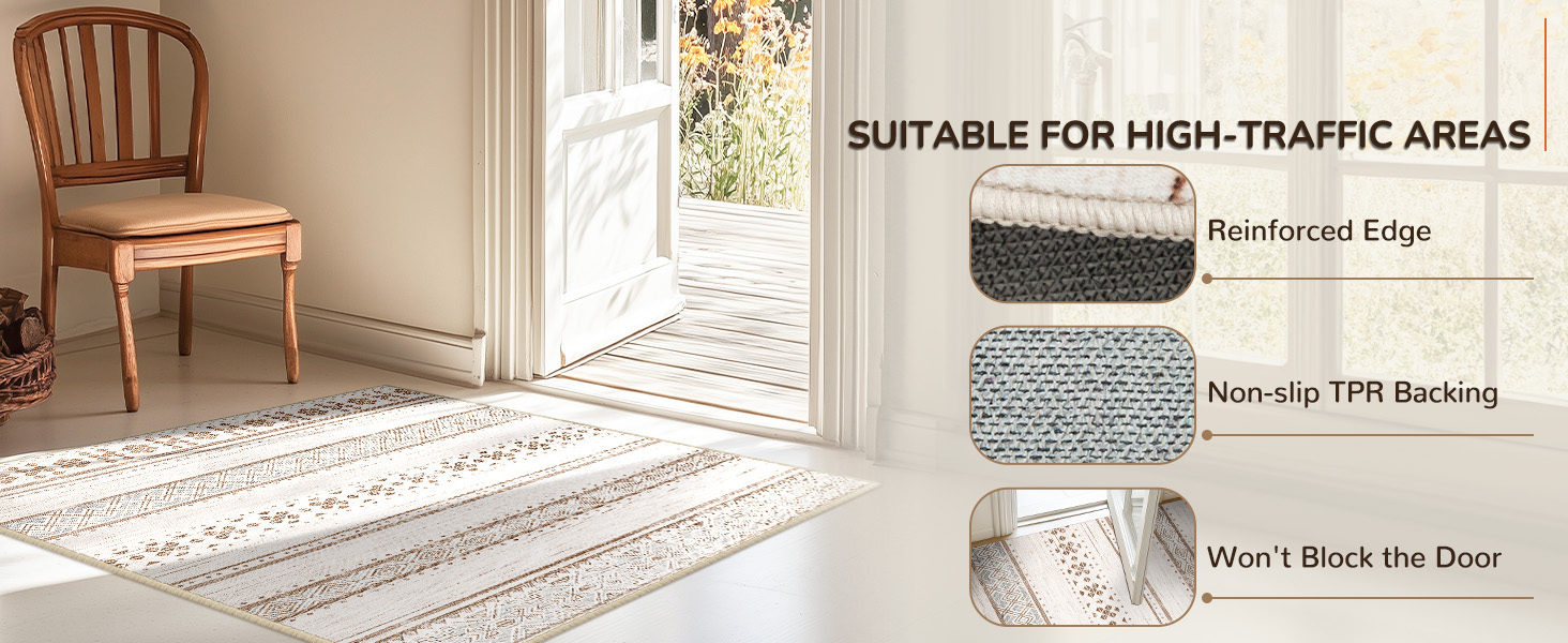 Moroccan 01 Area Rug-Cream