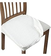 Adabana Seat Covers for Dining Room Chairs Set of 4, Removable Washable Chair Covers Seat Slipcov...