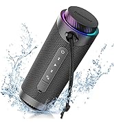 Tronsmart T7 Altavoz Portátil Bluetooth 5.3, Luces Led y Protección Agua IPX7, Graves Potentes 