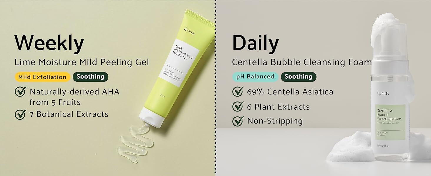 Centella Tea Tree pH Level Low Acidic Bubble Daily Sensitivity-free Gentle Mild Cleanser Peel