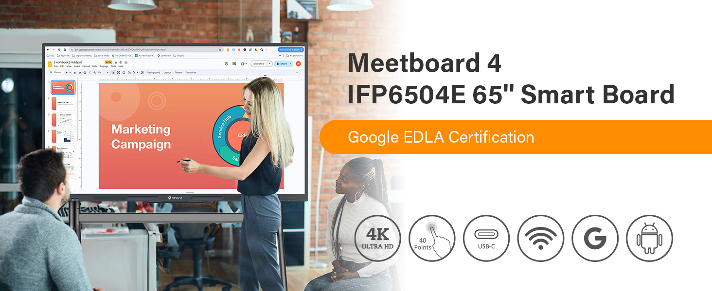 AG Neovo Meetboard 4 IFP6504E Smart Board Banner